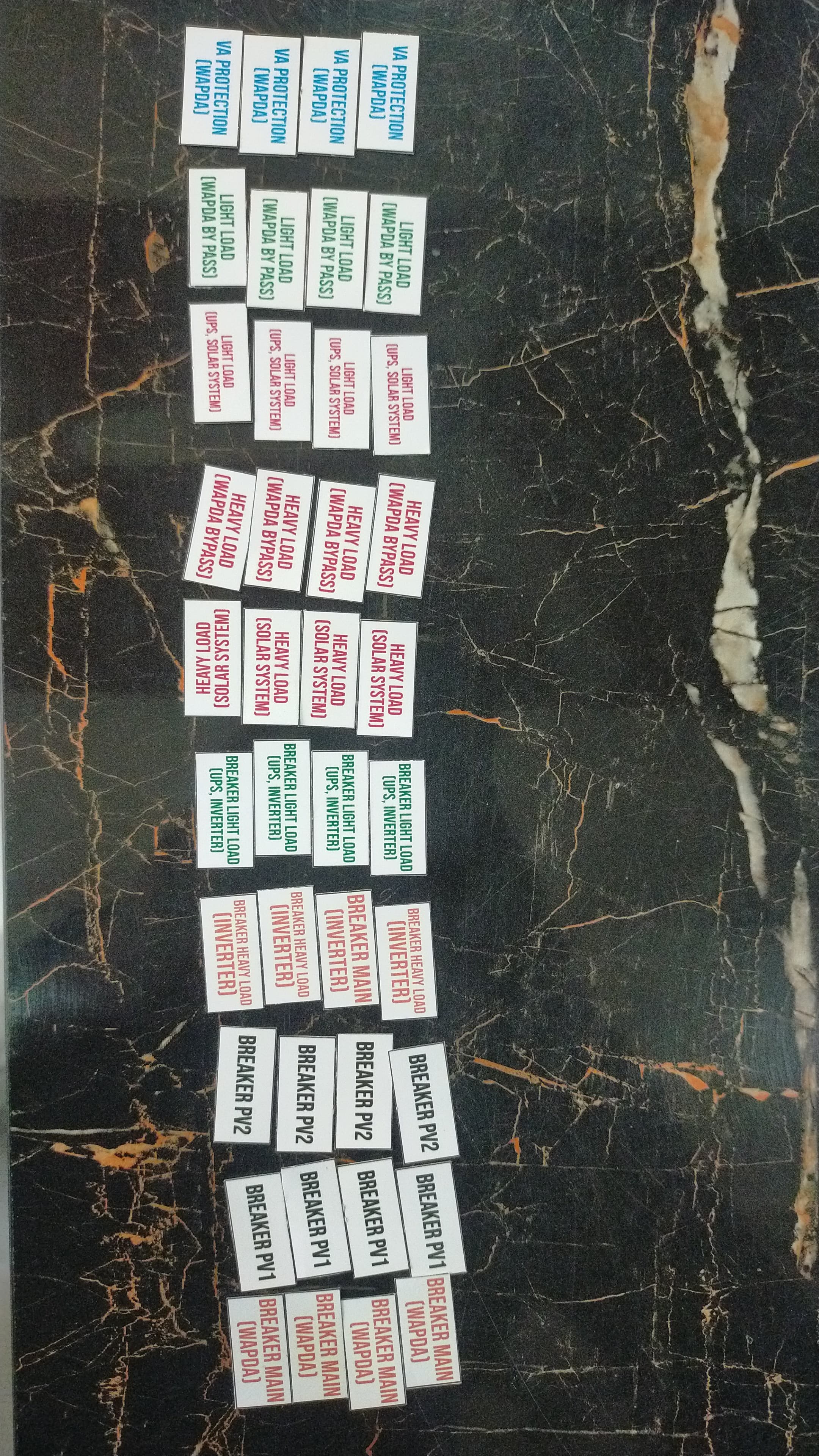 Solar & Electrical DB Box Labels / Tags – Complete Set for AC & DC DB | Breaker, Voltage Protector & Changeover Stickers 5