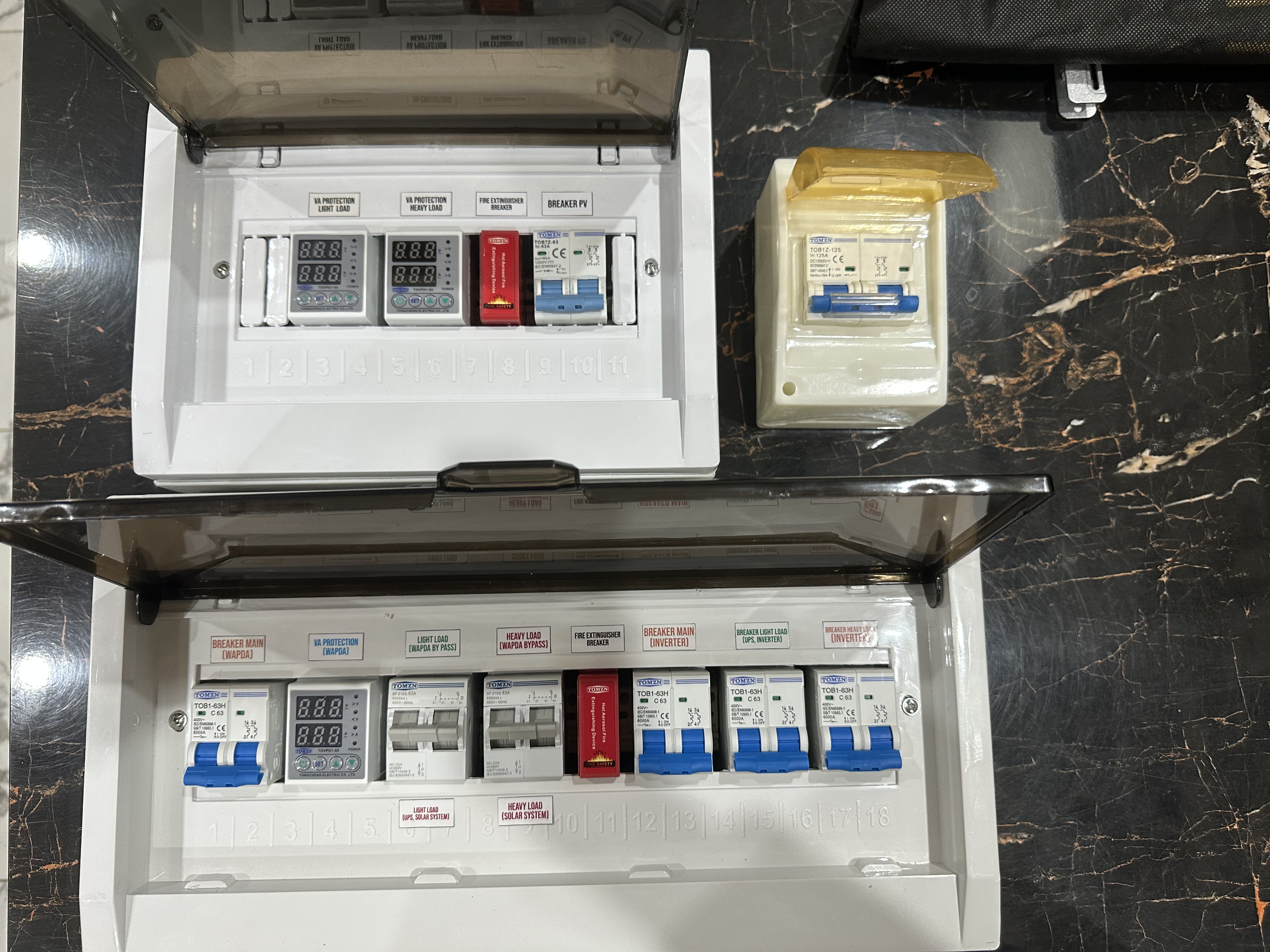Solar & Electrical DB Box Labels / Tags – Complete Set for AC & DC DB | Breaker, Voltage Protector & Changeover Stickers 13