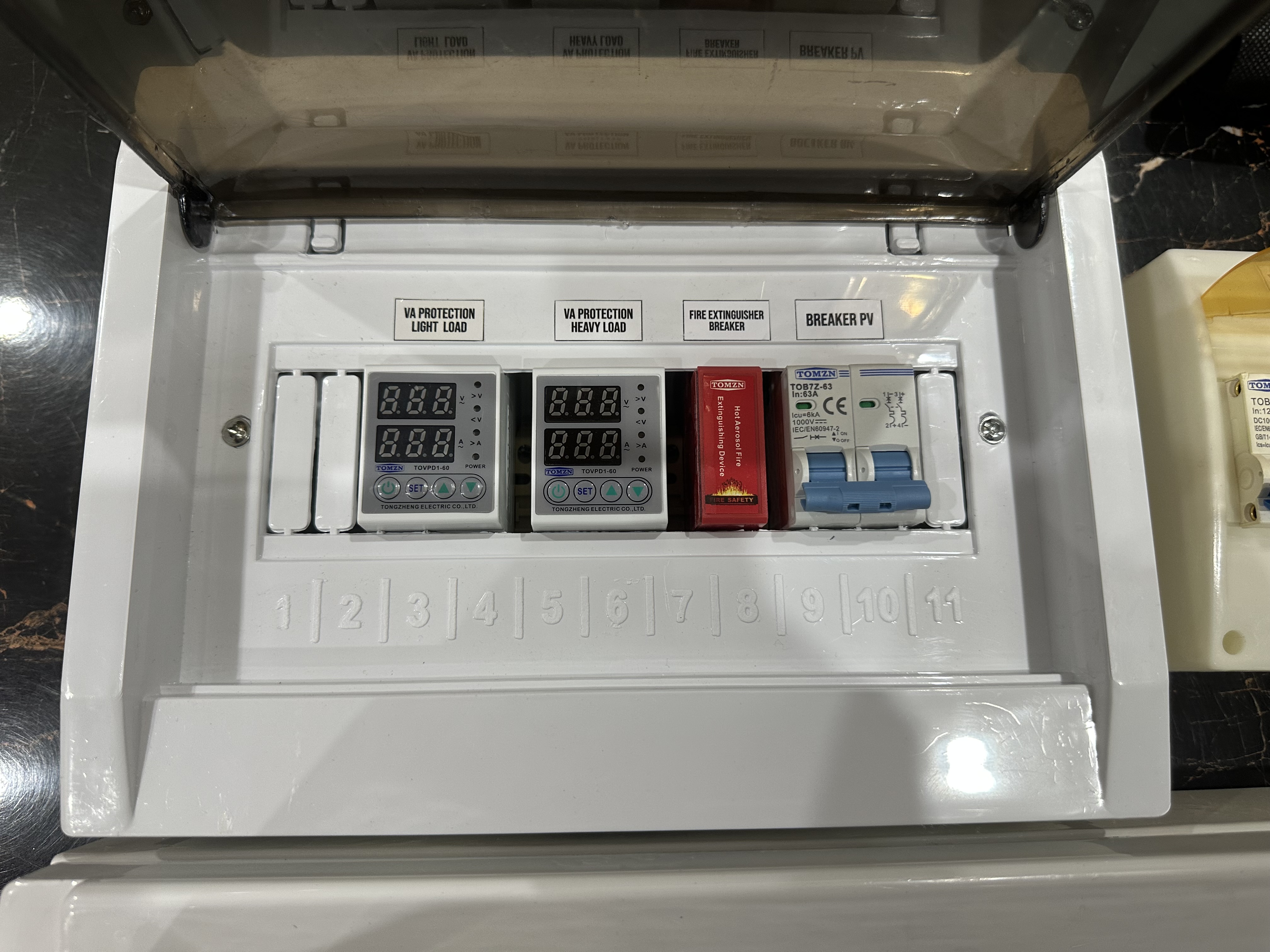 Solar & Electrical DB Box Labels / Tags – Complete Set for AC & DC DB | Breaker, Voltage Protector & Changeover Stickers 14
